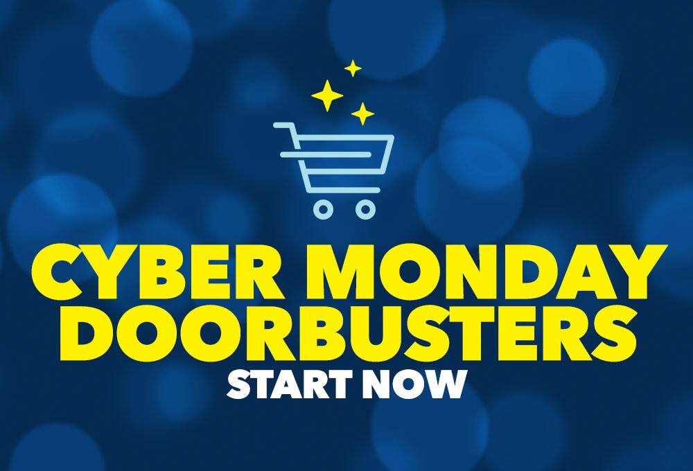 Cyber Monday doorbusters start now