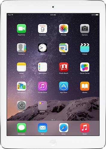 Apple - iPad® Air with Wi-Fi - 64GB - Silver/White - Larger Front