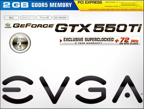 EVGA - GeForce GTX 550 Ti 2GB GDDR5 PCI Express 2.0 Graphics Card - Larger Front