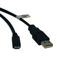 Tripp Lite - USB to Micro-USB Cable - Black - Front Large