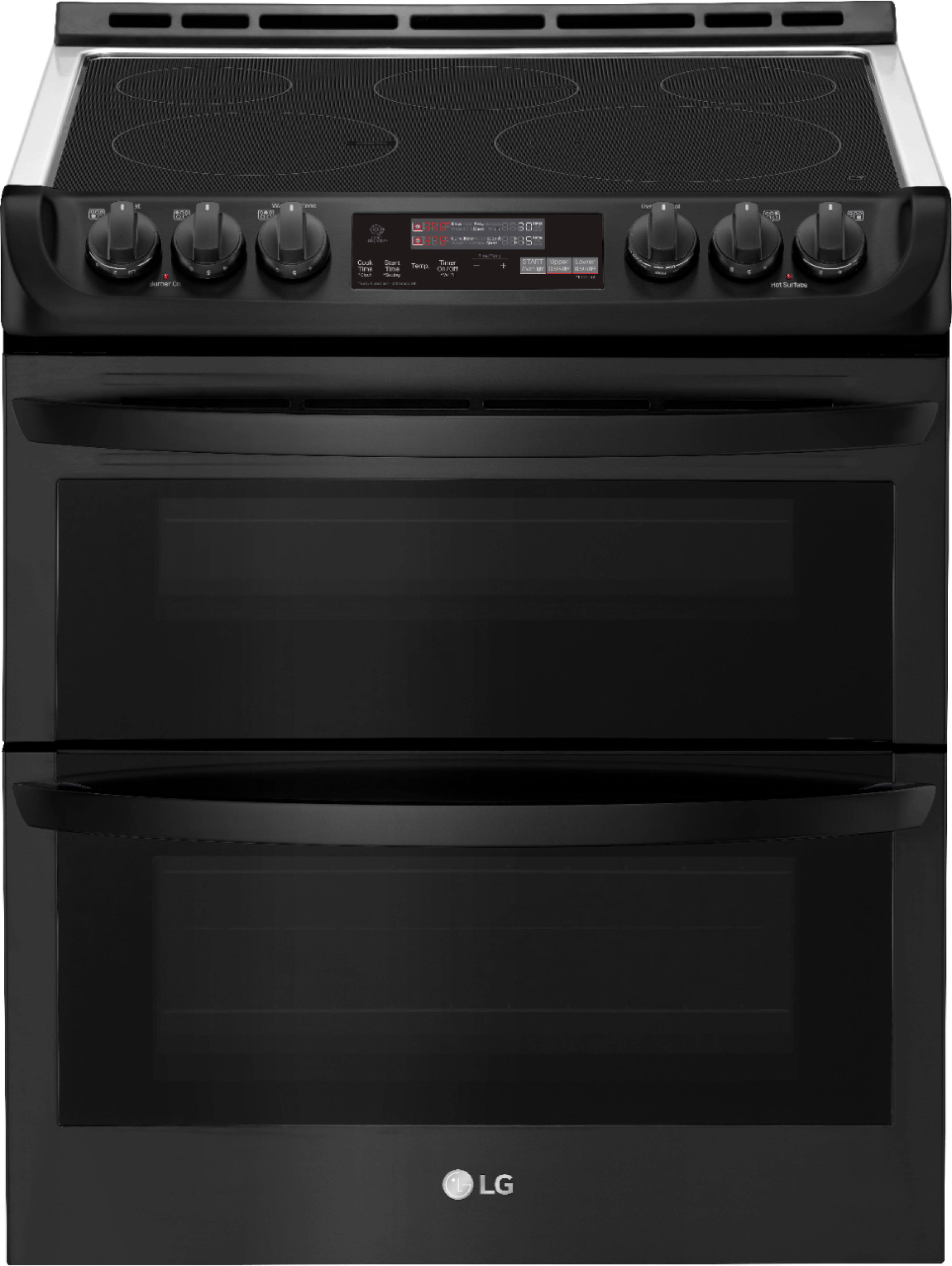 Lg Cu Ft Self Clean Slide In Double Oven Electric Smart Wi Fi