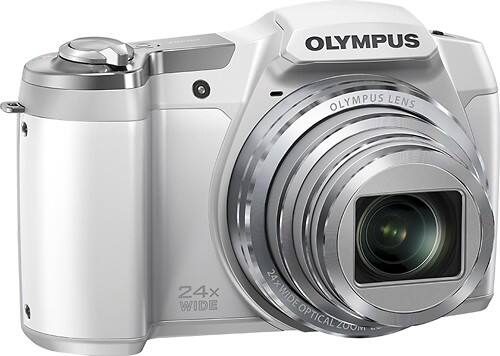 Olympus Stylus SZ-16 iHS 16MP Digital Camera with 24x Optical Zoom - White or Silver