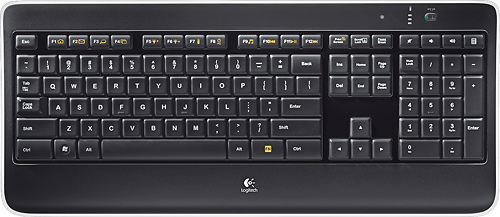 Logitech K800 Wireless Illuminated Keyboard with Backlighting - Refurbished