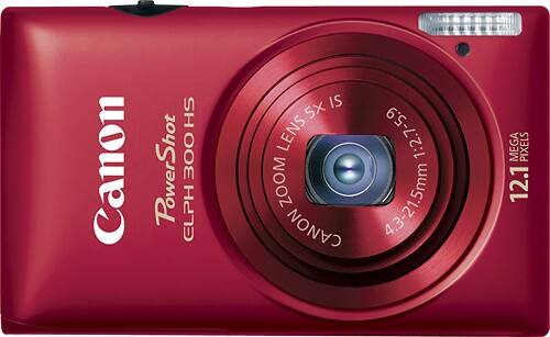 Canon PowerShot ELPH 300 HS 12.1MP 24mm Wide Angle Digital Camera + $15 GC + 4GB Memory Card + Case $130 Shipped