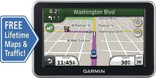 Garmin nuvi 2460LMT 5" Bluetooth Portable GPS Navigator with Lifetime Map & Traffic Updates