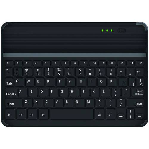 Kensington K97007US KeyCover Thin Hard Shell Bluetooth Keyboard Case for iPad - Black