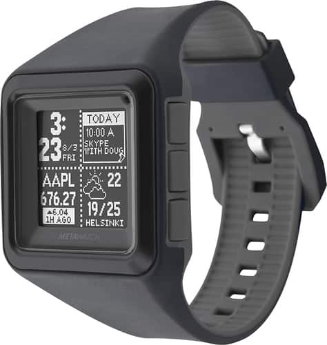 MetaWatch STRATA Watch for Apple® iPhone® 4S and 5 and Select Android Mobile Phones - Stealth