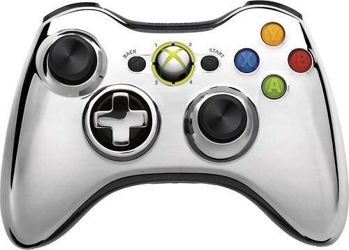 Microsoft Xbox 360 Special Edition Chrome Series Wireless Controller - Silver