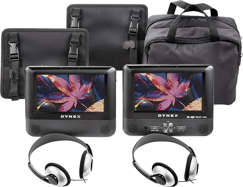 Dynex DX-D7PDVD 7" Portable DVD Player with Dual Screens