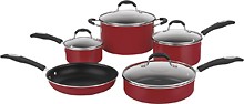 Cuisinart Classic Nonstick 9-Piece Cookware Set - Red Or Black