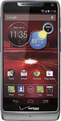 Motorola DROID RAZR M 4G LTE Mobile Phone - Platinum (Verizon Wireless) for Free