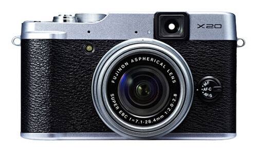 Fujifilm X20 12MP Digital Camera with 28-112mm F2-2.8 Lens - Silver