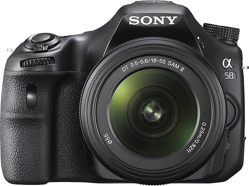 Sony Alpha SLT-A58 20.1MP Digital SLR Camera with 18-55mm Zoom Lens