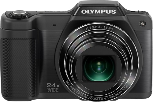 Olympus SZ-15 16MP Digital Camera with 24x Optical Zoom Bundle - Black