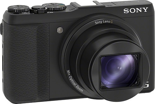 Sony DSC-HX50V 20.4MP Digital Camera with 30x Optical Zoom (Black) - Refurbished + 32GB SDHC Card + Case