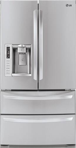 LG LMX28988ST 27.5 Cu. Ft. French Door Refrigerator with Thru-the-Door Ice and Water - Stainless-Steel