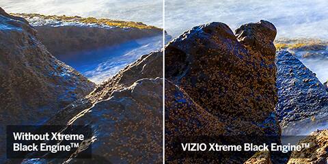 Without xtreme black engine, VIZIO xtreme black engine