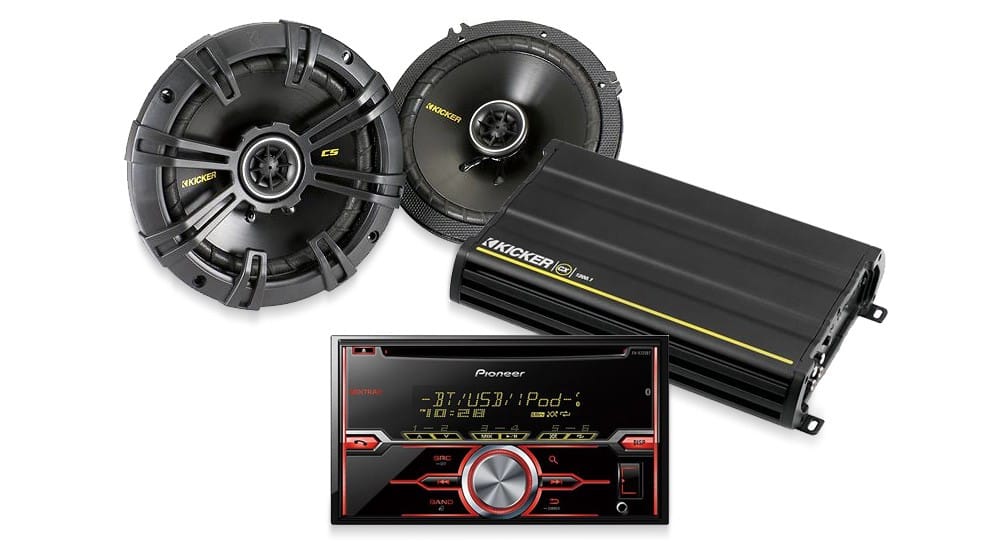 Receiver, speakers and amplifier