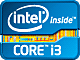 Intel Core i3 logo with 3-star Intel rating