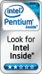 Intel Pentium logo with 2-Star Intel rating