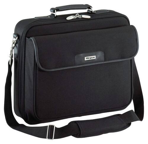 Targus - Traditional Notepac Laptop Case - Black - Larger Front