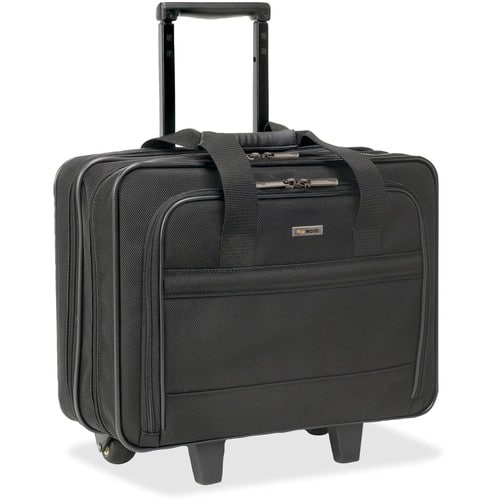 Solo - Classic Rolling Laptop Case - Black - Larger Front
