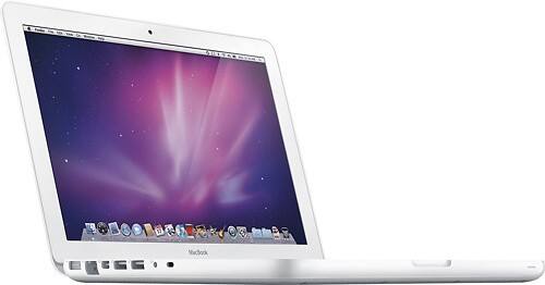 Apple - MacBook MC516LL/A-R4A - White - Angle