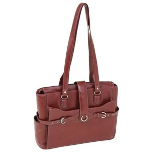 McKlein USA - Isabella 96095A Ladies Laptop Case - Red - Larger Front