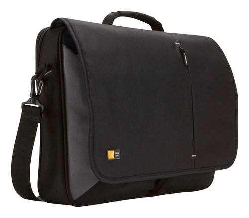 Case Logic - Messenger Laptop Bag - Black - Larger Front