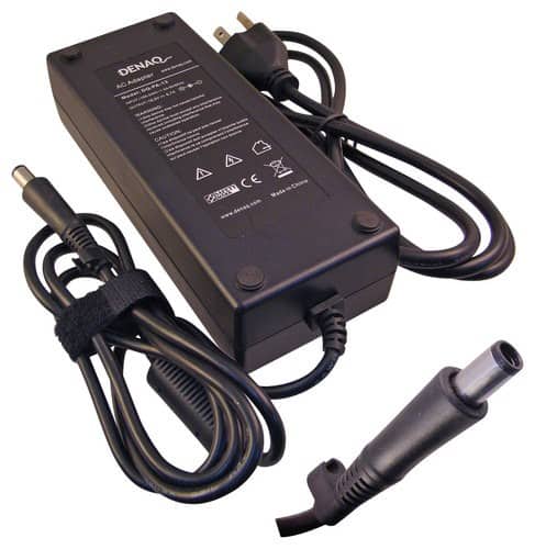 DENAQ - AC Power Adapter and Charger for Select Dell Precision, Inspiron and XPS Laptops - Black - Larger Front