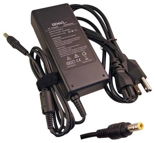 DENAQ - AC Power Adapter and Charger for Select Toshiba Laptops - Black - Larger Front