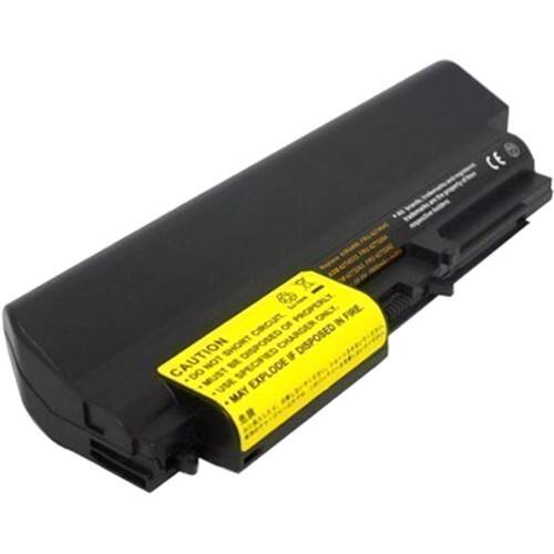 AGPtek - Laptop Battery for Lenovo IBM ThinkPad T400 T61 T61p 14.1" Widescreen 9 Cell - Larger Front