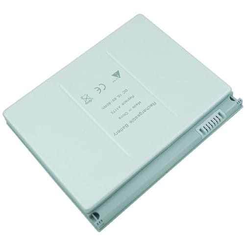 AGPtek - Laptop Battery for Apple Macbook Pro 15" A1175 MA348 Li-Polymer 10.8V 5800mAh - Larger Front