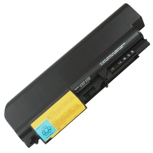 AGPtek - 9 Cell 7200mAh Laptop Battery for IBM Lenovo ThinkPad 42T5225 42T5227 42T5229 - Larger Front