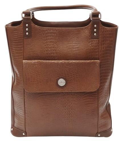 Jill-e - Laptop Tote - Brown - Larger Front