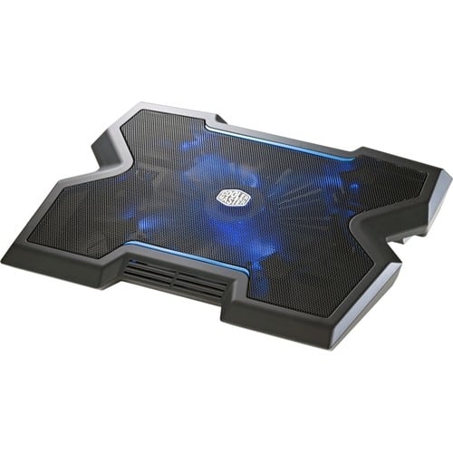 Cooler Master - NotePal X3 - Gaming Laptop Cooling Pad with 200mm Blue LED Fan - Black - Larger Front