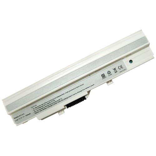 AGPtek - Laptop Battery For MSI Wind U90 U90X U100 U100X BTY-S11 BTY-S12 9 CELL White - Larger Front
