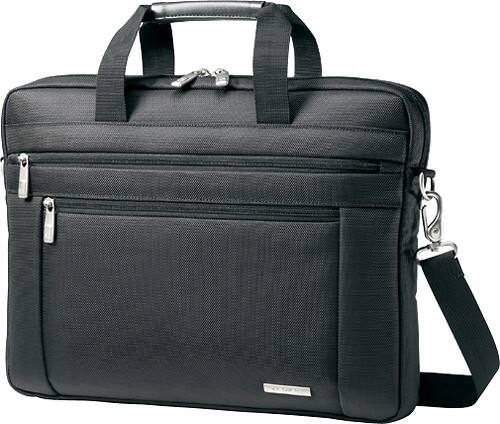 Samsonite - Classic Business Shuttle Laptop Case - Black - angleView