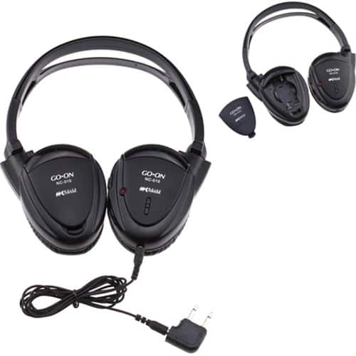Image Entertainment - Noise Cancelling Headphone Laptops/MP3/iPod/DVD Player - Black - Black - Larger Front