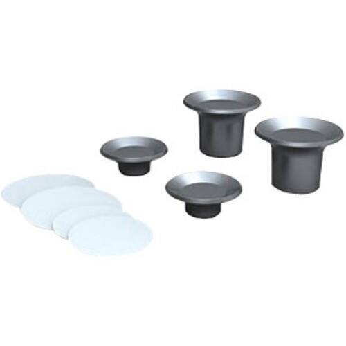 Bluelounge - Cf-01-Sl Cool Feet For Laptops - Silver - Larger Front