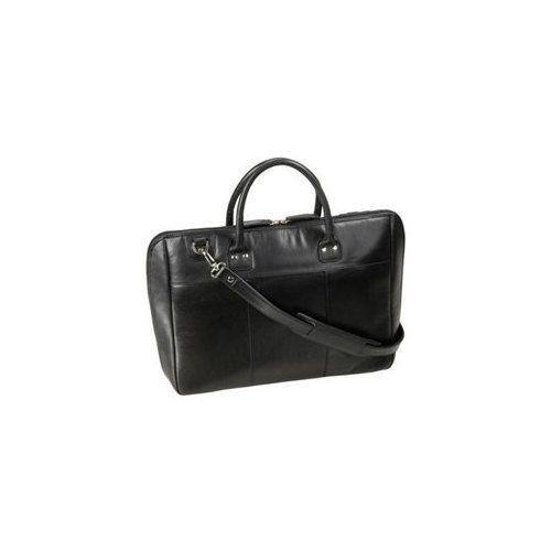 Winn - Slim Featherweight Laptop Briefcase by - Black - largeFrontView