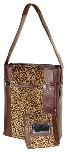 Women In Business - Stila Moderna Laptop Case - Brown/Leopard - Larger Front