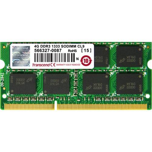 Transcend - 4GB DDR3 JetRam Laptop Memory Module - Larger Front