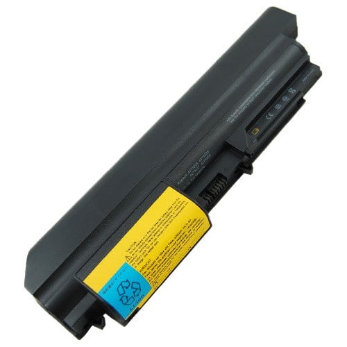 AGPtek - Laptop Battery for ThinkPad R61 T61 R61i 14-inch wide Series - Black - Larger Front