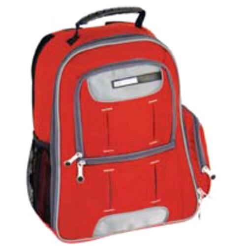 CalPak - Orbit 18" Deluxe Laptop Backpack - Deep Red - Larger Front