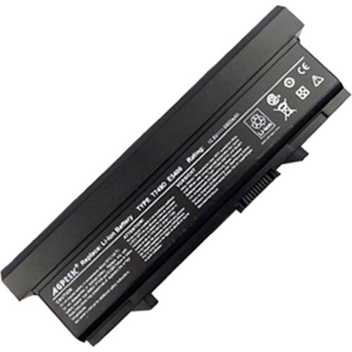 AGPtek - Laptop Battery For DELL Latitude E5400 E5500 E5410 E5510 Series - Black - Larger Front