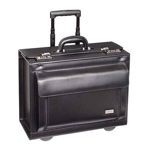 Solo - Rolling 16" Laptop Catalog Case - Black - Larger Front