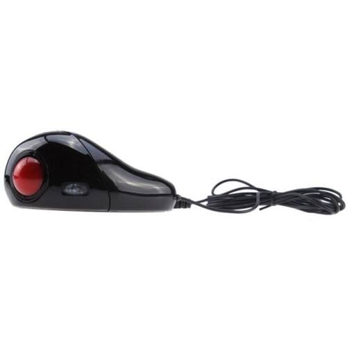 AGPtek - Optical Hand-Held USB Mouse Mice with Trackball Receiver for All Laptop PC Mac - Larger Front