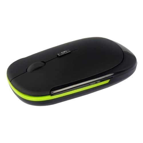 AGPtek - Wireless Blue Light Optical Mouse Mice Nano Receiver for Laptop PC NoteBook - Larger Front