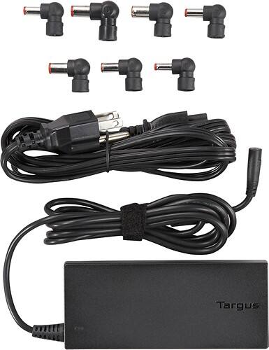 Targus - Charger for Most Laptops - Black - Larger Front